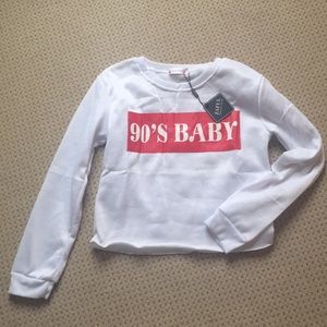 90’s baby cropped crew neck! Brand new with tags